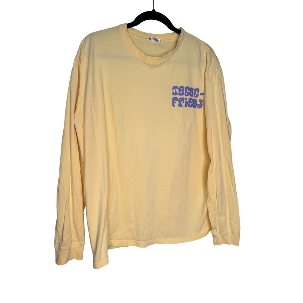 Elevated Faith Jesus =‎ love graphic t-shirt long sleeve yellow